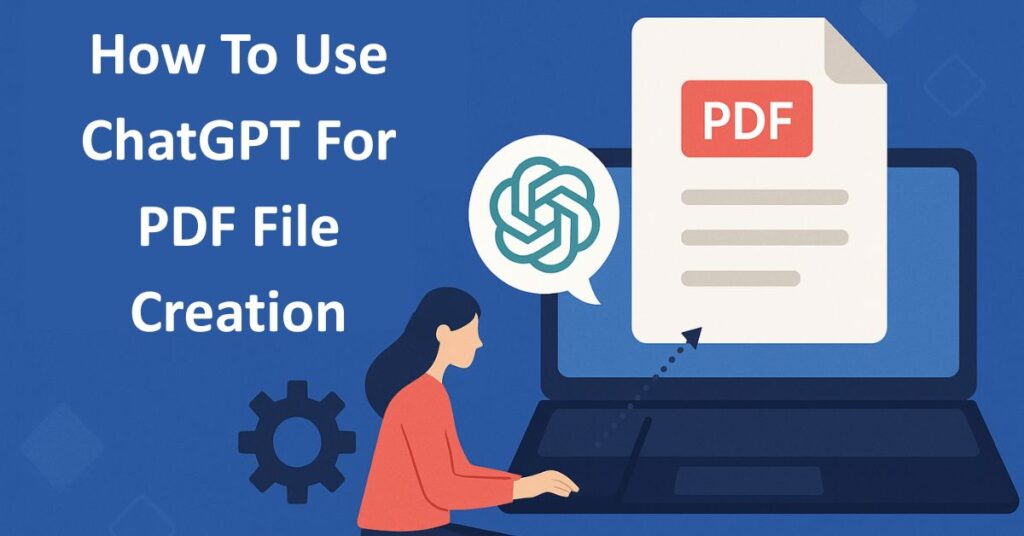 How To Use ChatGPT For PDF File Creation