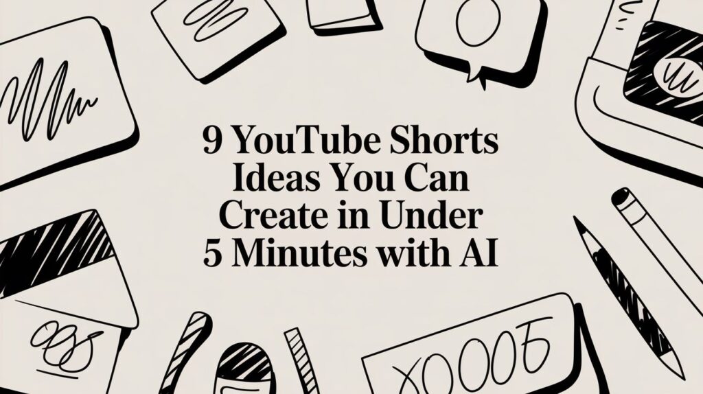 9 YouTube Shorts Ideas