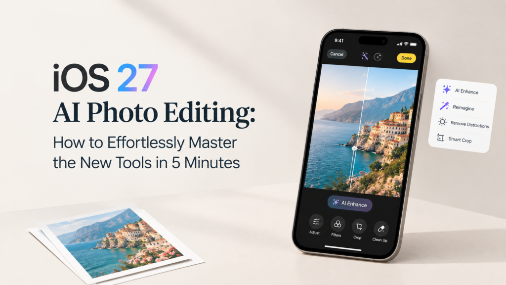 iOS 27 AI photo editing