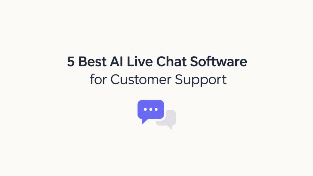 AI Live Chat Software