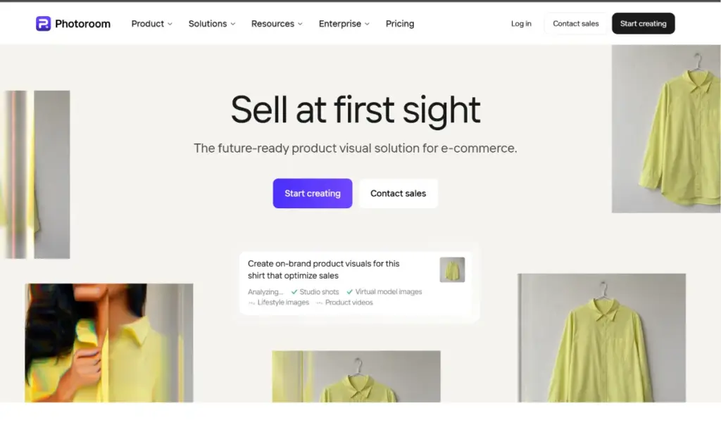 Photoroom AI product photo editor for marketplace ready e-commerce images